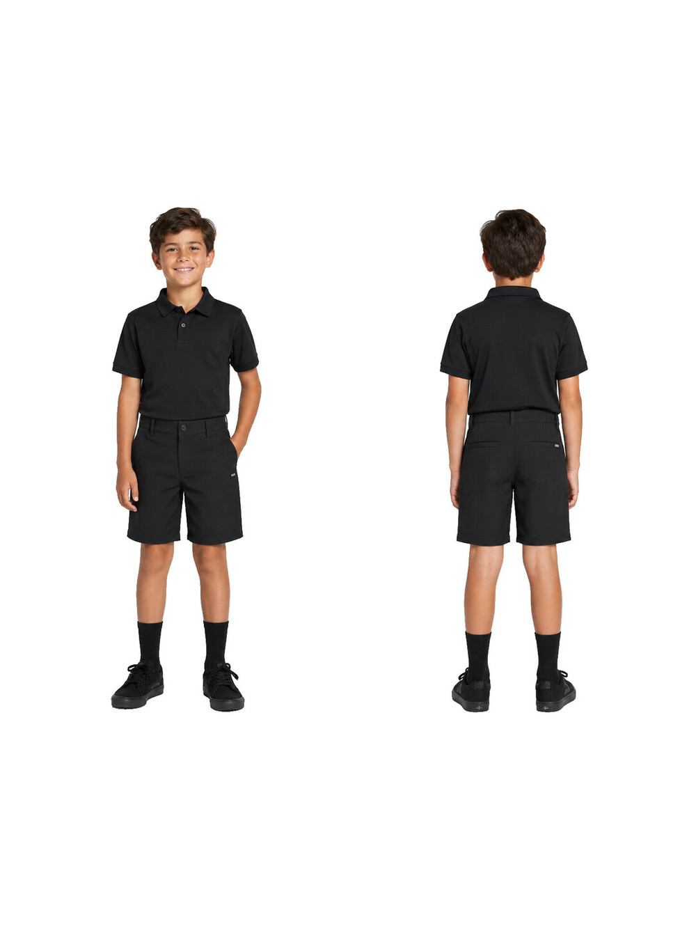 Volcom Boys Chino Shorts Black Size 25 (10/12) NWT Stretch School